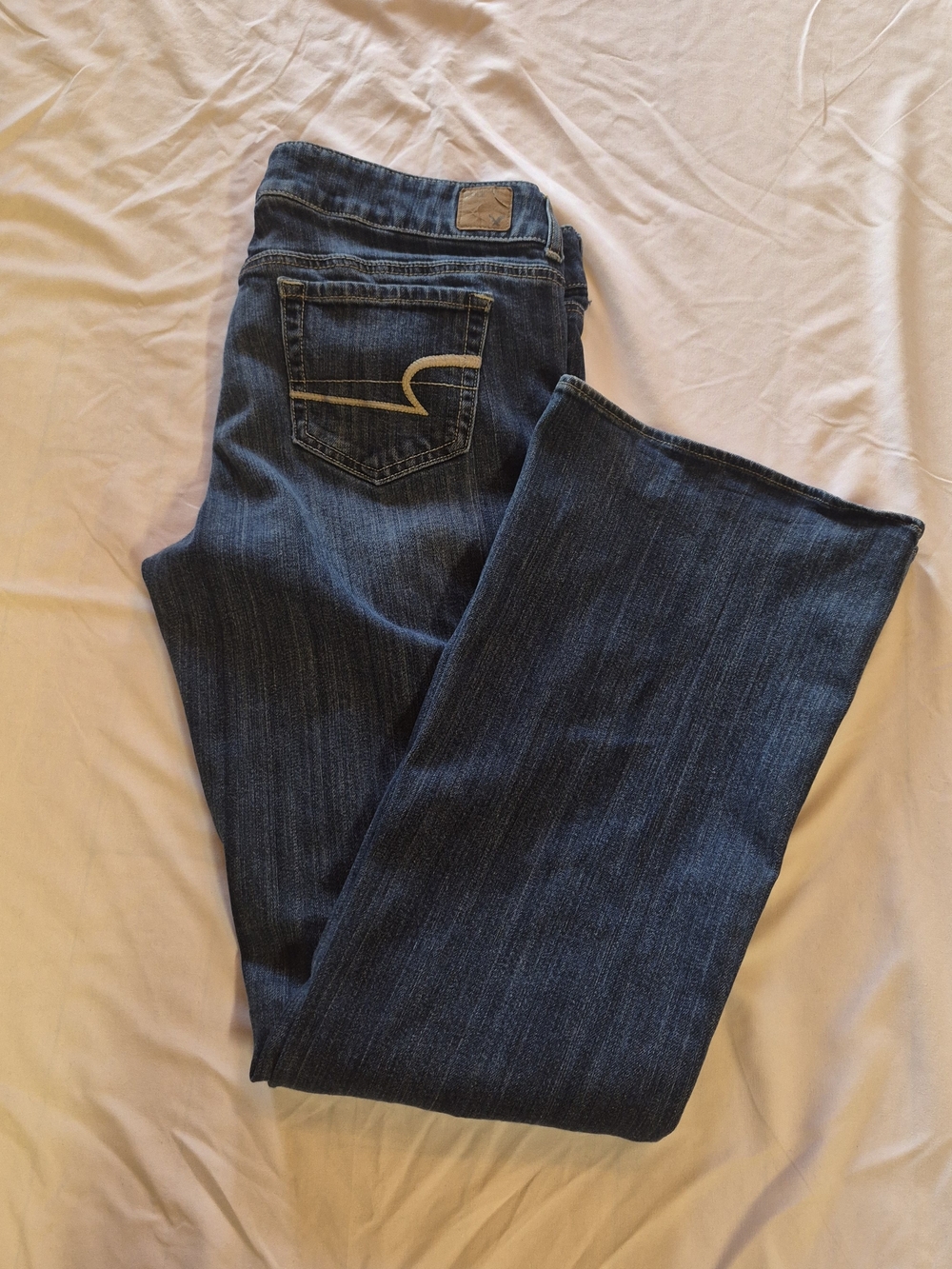 American Eagle Outfitters Dark Blue Bootcut Jeans Size 14L